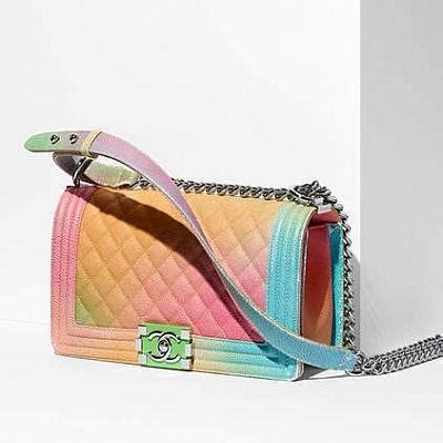 rainbow chanel boy bag replica